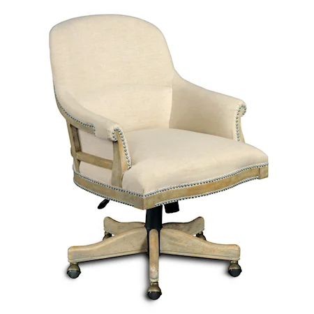 Country Chic Executive Chair with Swivel and Tilt